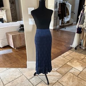 Missoni Navy Blue Midi Skirt